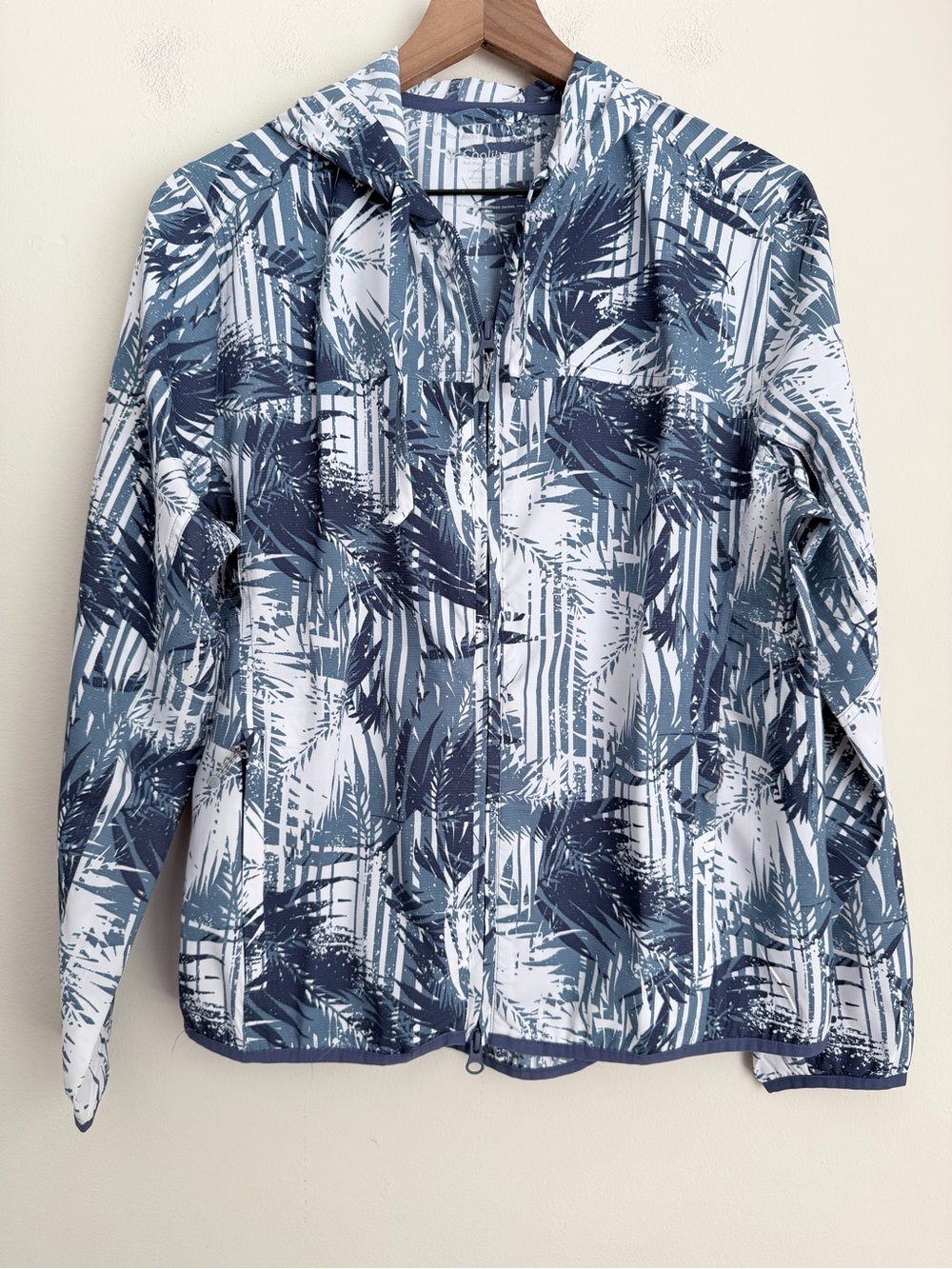 Coolibar Women's Arcadia Packable Sunblock Jacket leaf print M UPF 50